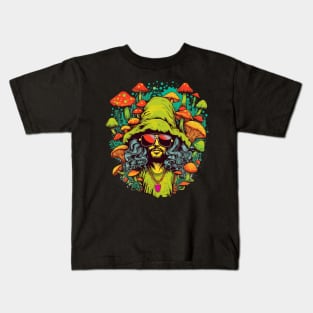 Funky Man Magic Mushroom Kids T-Shirt